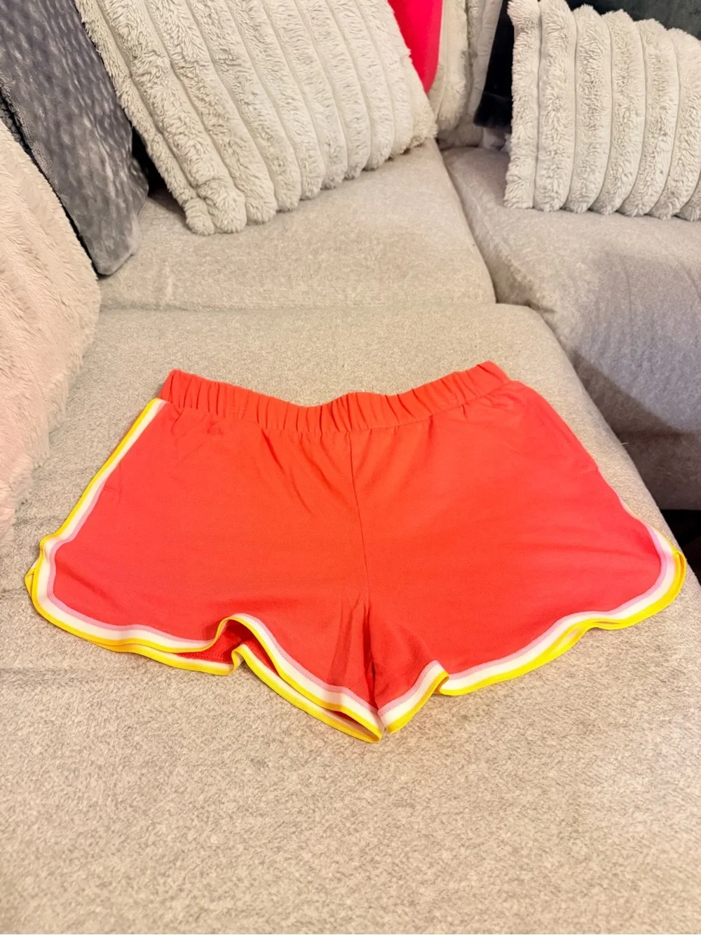Coral Red Athletic Running Shorts – Girls XL (14/